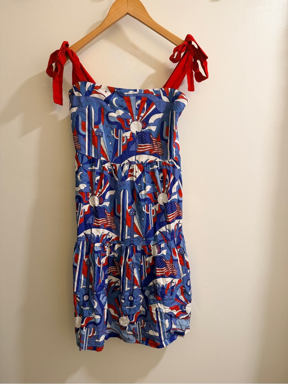 NWOT Kenny Flowers the Americana Mini Resort Dress (Size Large)